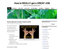 Tablet Screenshot of howtoreallygetagreatjob.com